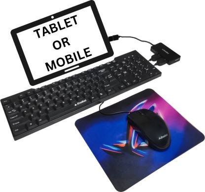 The Originals 5-in-1 Keyboard & Mouse Combo (Black) with USB Hub & C-Type OTG